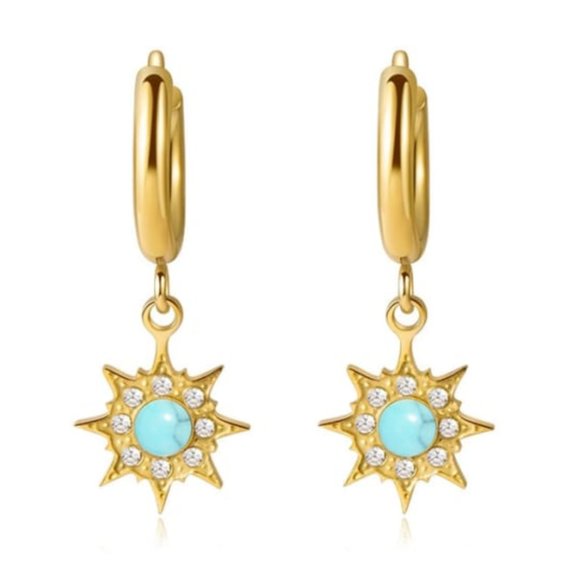 Mountain House Boutique Jewelry - Sun Scream Huggie Earrings